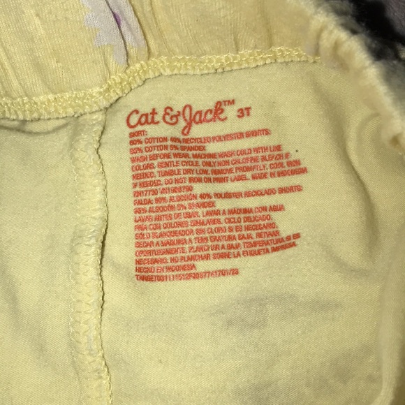 Cat & jack 3T yellow purple white Skort 💕 - Picture 4 of 4